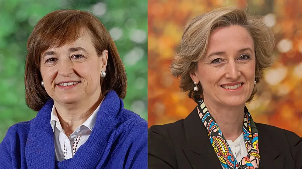 Paz Morer y Mar&iacute;a Jes&uacute;s &Aacute;lvarez, investigadoras del proyecto. MANUEL CASTELLS / UNIVERSIDAD DE NAVARRA