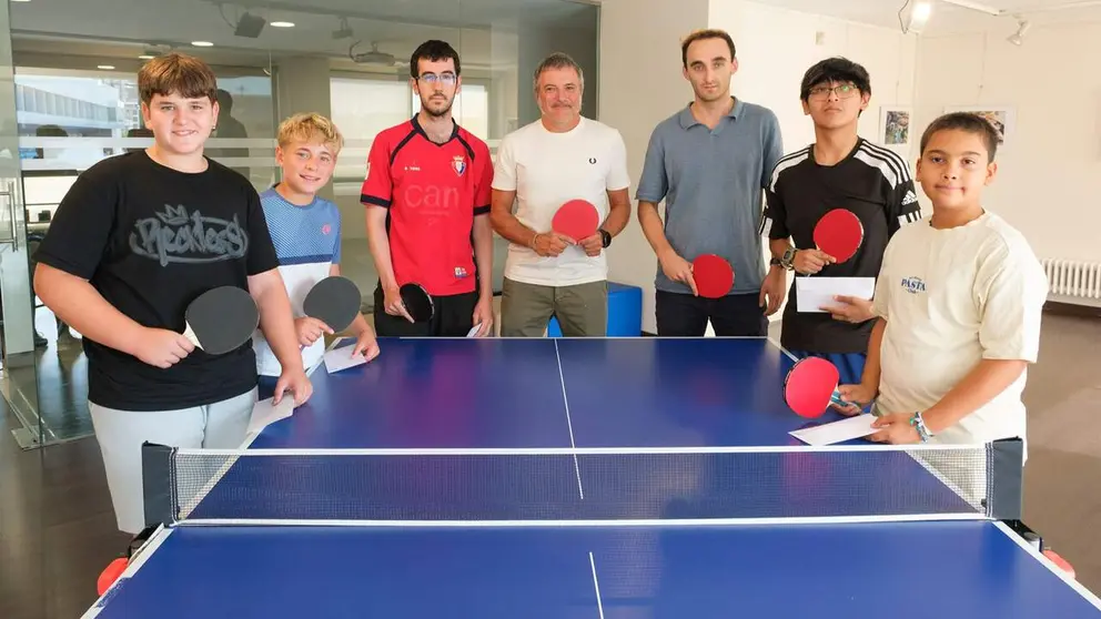 Los campeones de la semana del tenis mesa. AYUNTAMIENTO DE PAMPLONA