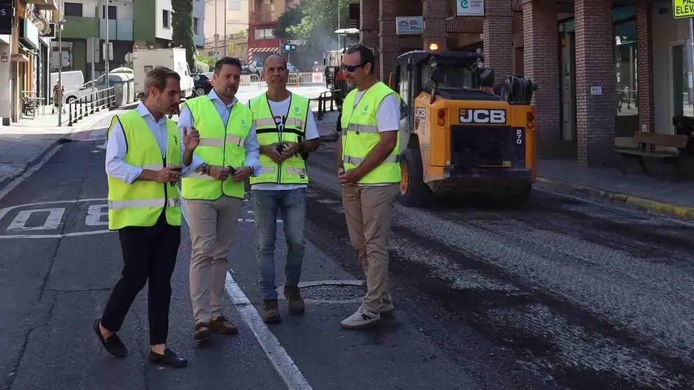Obras de asfaltado en Tudela: &uacute;ltimos trabajos en D&iacute;az Bravo, Mont de Marsan y San Francisco Javier.