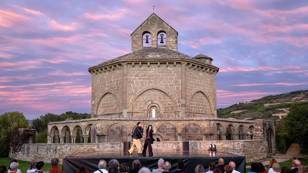 Una representaci&oacute;n en la iglesia de Santa Mar&iacute;a de Eunate. FUNDACI&Oacute;N BALUARTE
