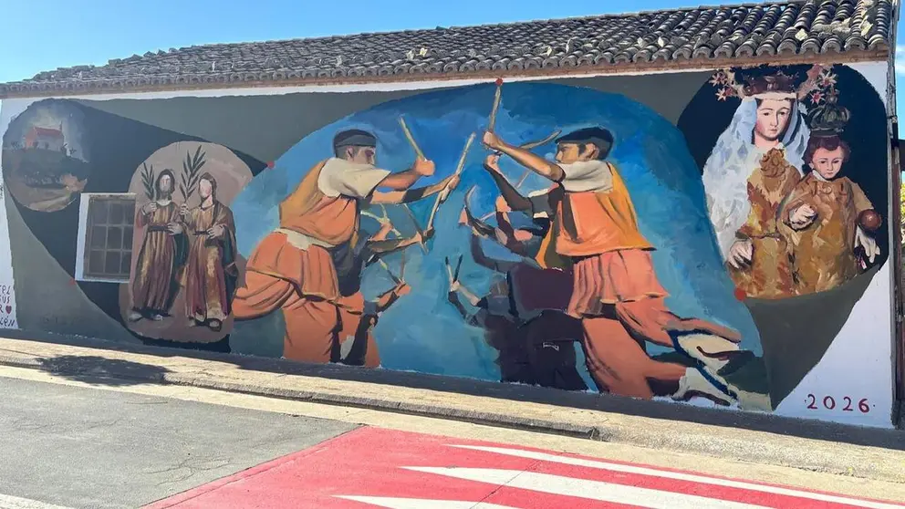 Mural en Fusti&ntilde;ana. CEDIDA