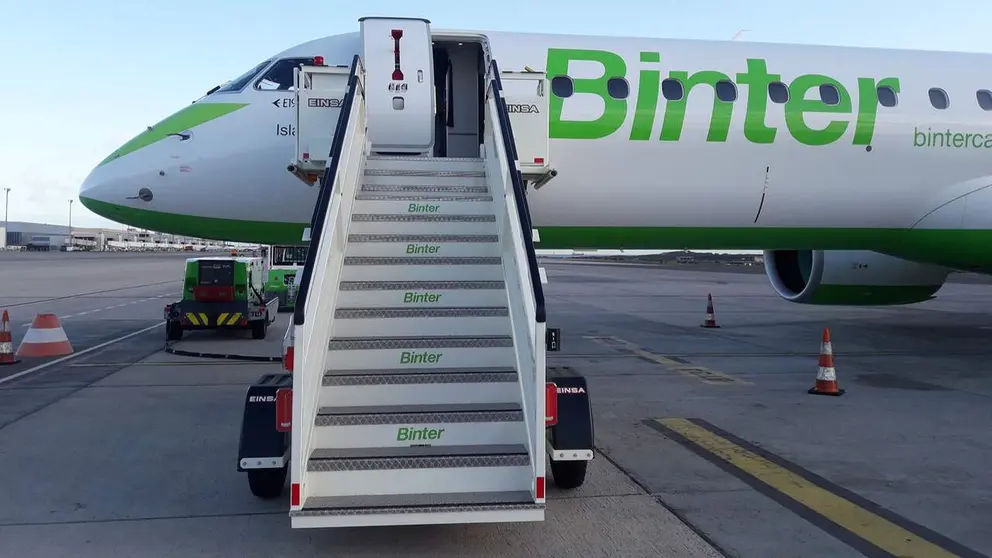 Un avi&oacute;n de la flota de Binter. CEDIDA