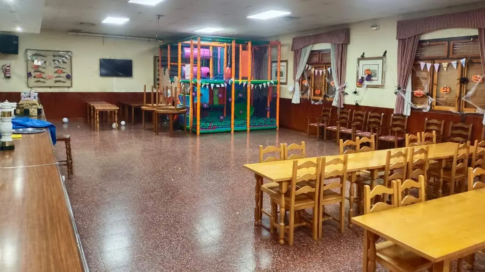Imagen del interior del casino de Arguedas. Cedida.