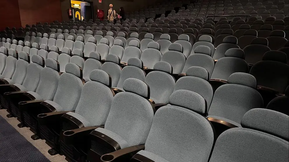 Sala de cine en el Espacio Cultural Los Llanos de Estella. CEDIDA