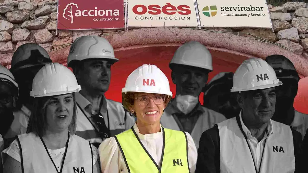 Mar&iacute;a Chivite en el t&uacute;nel de Velate.