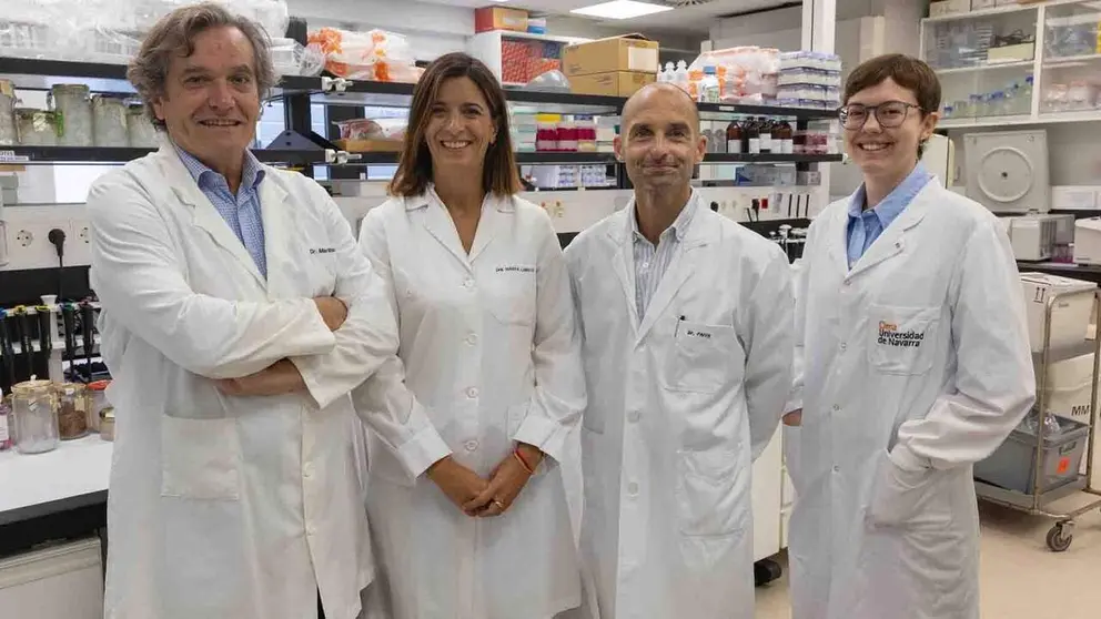 Jos&eacute; &Aacute;ngel Mart&iacute;nez Climent, Marta Larr&aacute;yoz, Bruno Paiva y Carmen Gonz&aacute;lez, autores principales del estudio.