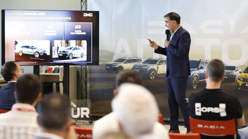 Un momento del evento de DACIA en Pamplona. CEDIDA