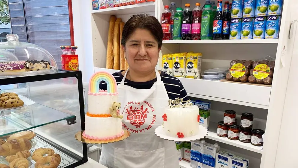 Bertas Nogales en la tienda delicias artesanales de la calle Luis Morondo en Pamplona. Navarra.com