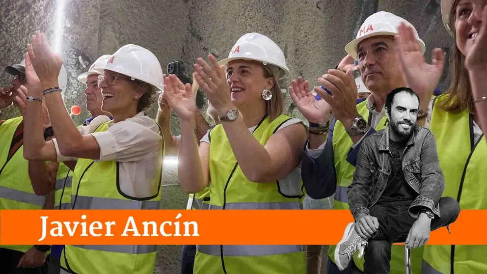 Imagen de la presidenta Chivite y miembros de su Gobierno en una visita a las obras de Velate