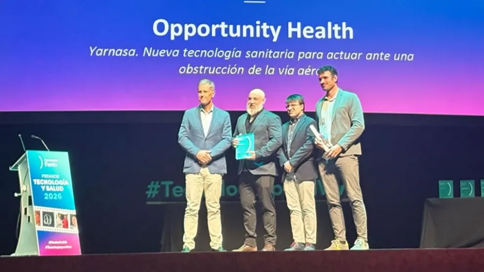 La empresa Opportunity Health recoge un premio en Madrid. CEDIDA