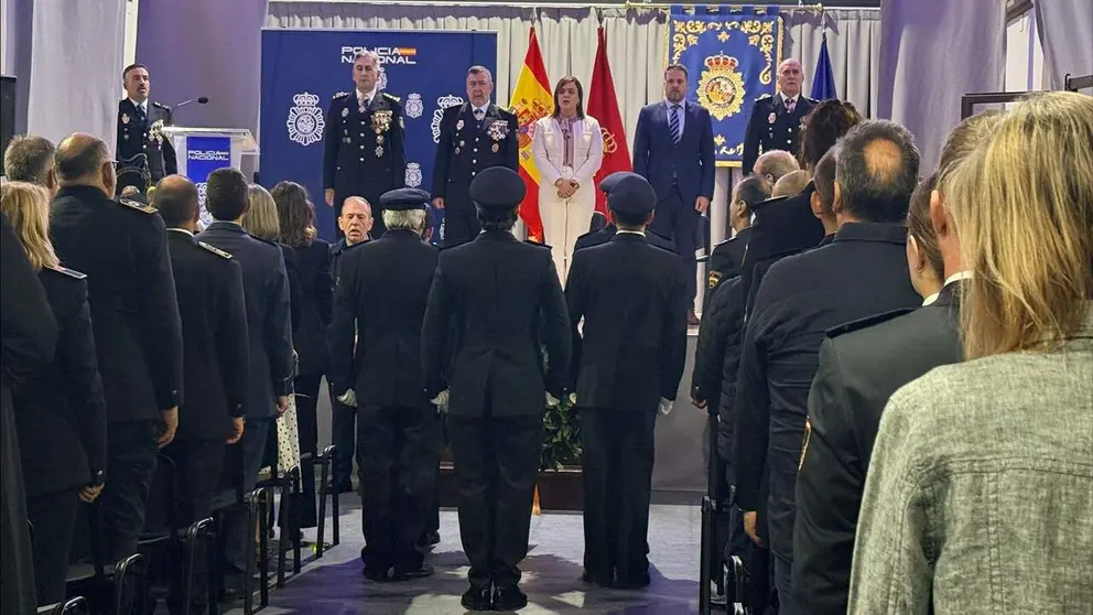 Celebraci&oacute;n del D&iacute;a de los &Aacute;ngeles Custodios en Tudela. POLIC&Iacute;A NACIONAL
