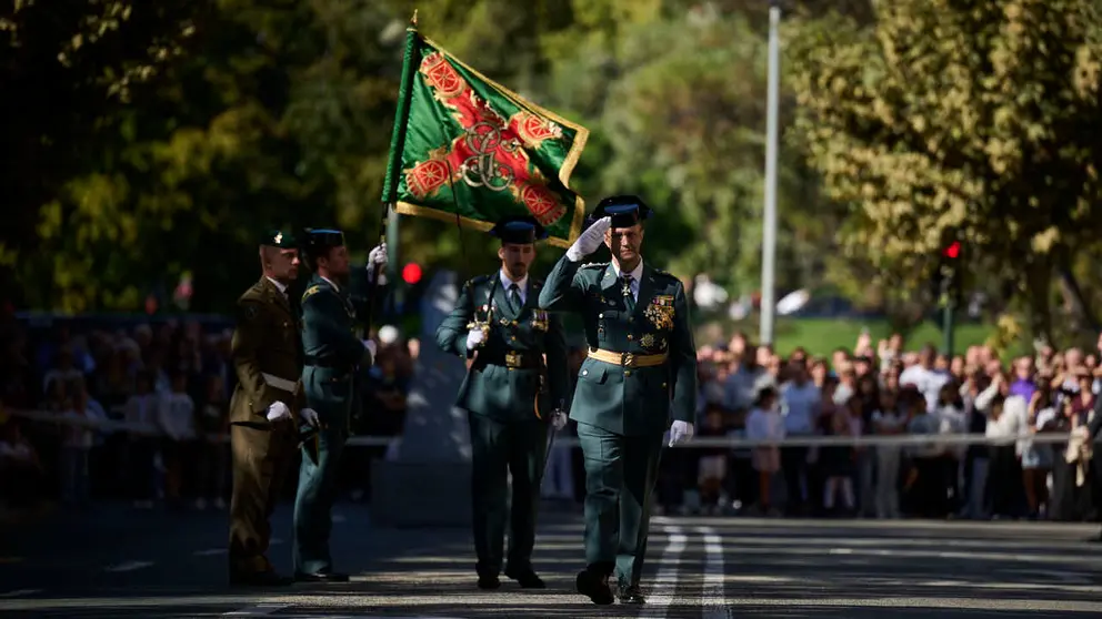 La Guardia Civil de Navarra celebra la festividad de su patrona la Virgen del Pilar. PABLO LASAOSA