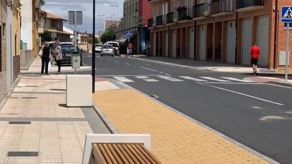 Avenida de Navarra en Cadreita. CEDIDA