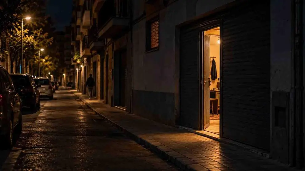 Vista de una bajera.