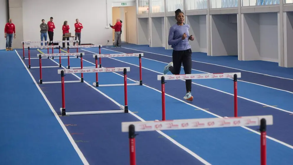 Instalaciones de la primera fase del m&oacute;dulo de atletismo. GOBIERNO DE NAVARRA