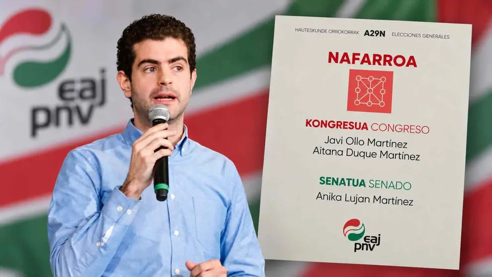 Jacier ollo, candidato n&uacute;mero 1 del PNV en Navara, pero en realidad, el n&uacute;mero 3 de la lista de Geroa Bai.