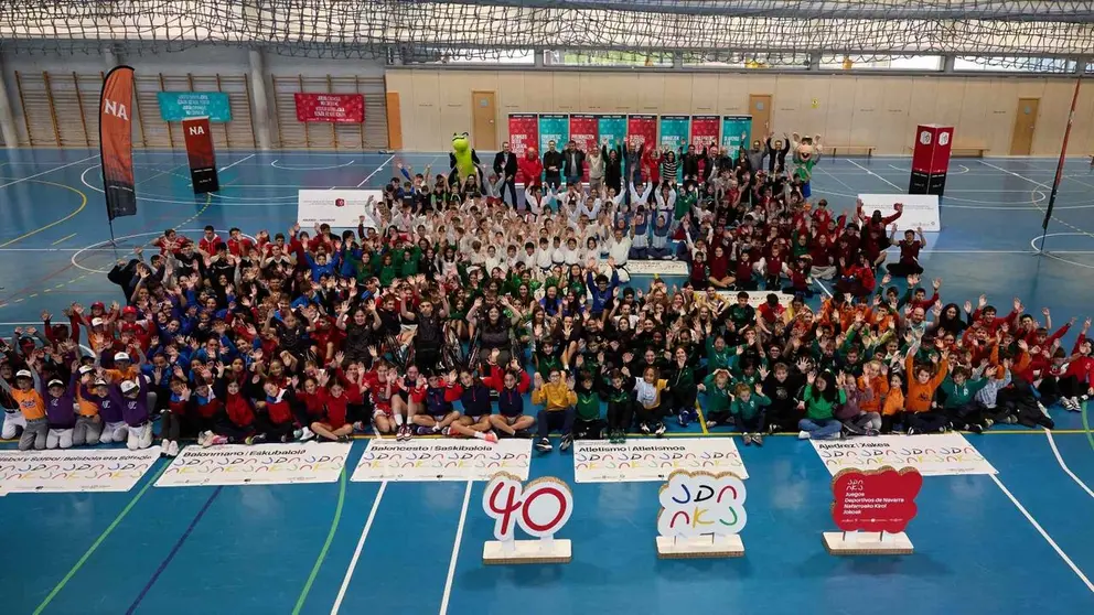Primera jornada los Juegos Deportivos de Navarra 2026/2027 en Larrabide. GOBIERNO DE NAVARRA