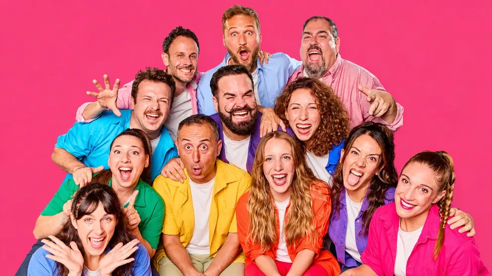 Actores de ImproShow, quwe act&uacute;a el 7 de noviembre en Salesianos de Sariguren.