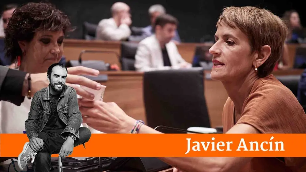La presidenta Chivite en una imagen de archivo durante una sesi&oacute;n plenaria en el Parlamento de Navarra. EUROPA PRESS