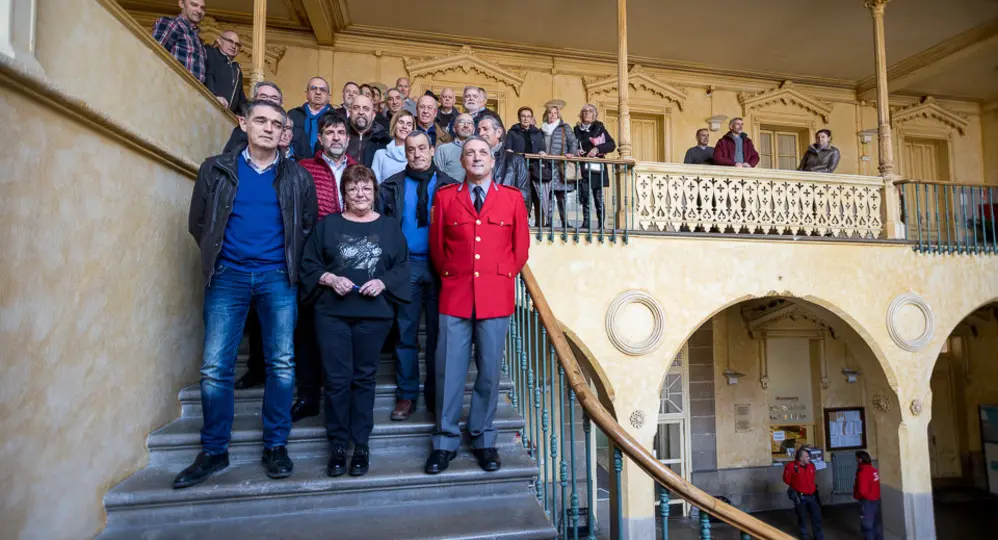 GALERÍA: El homenaje a los policías forales jubilados en el año 2017, en imágenes