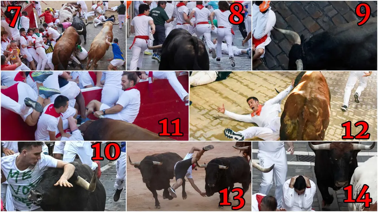 Resumen de los encierros de San Ferm&iacute;n 2022.