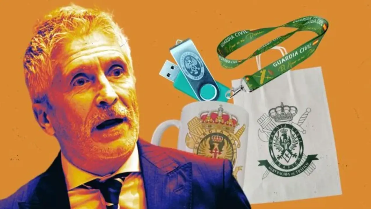 Fotomontaje con una imagen de Marlaska. OK DIARIO