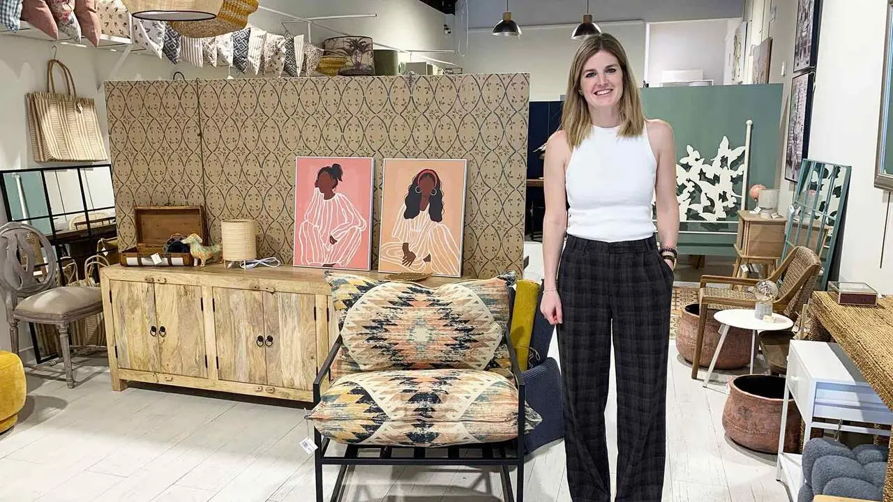 Beatriz Salsamendi en su tienda Ganbara de Pamplona. Navarra.com