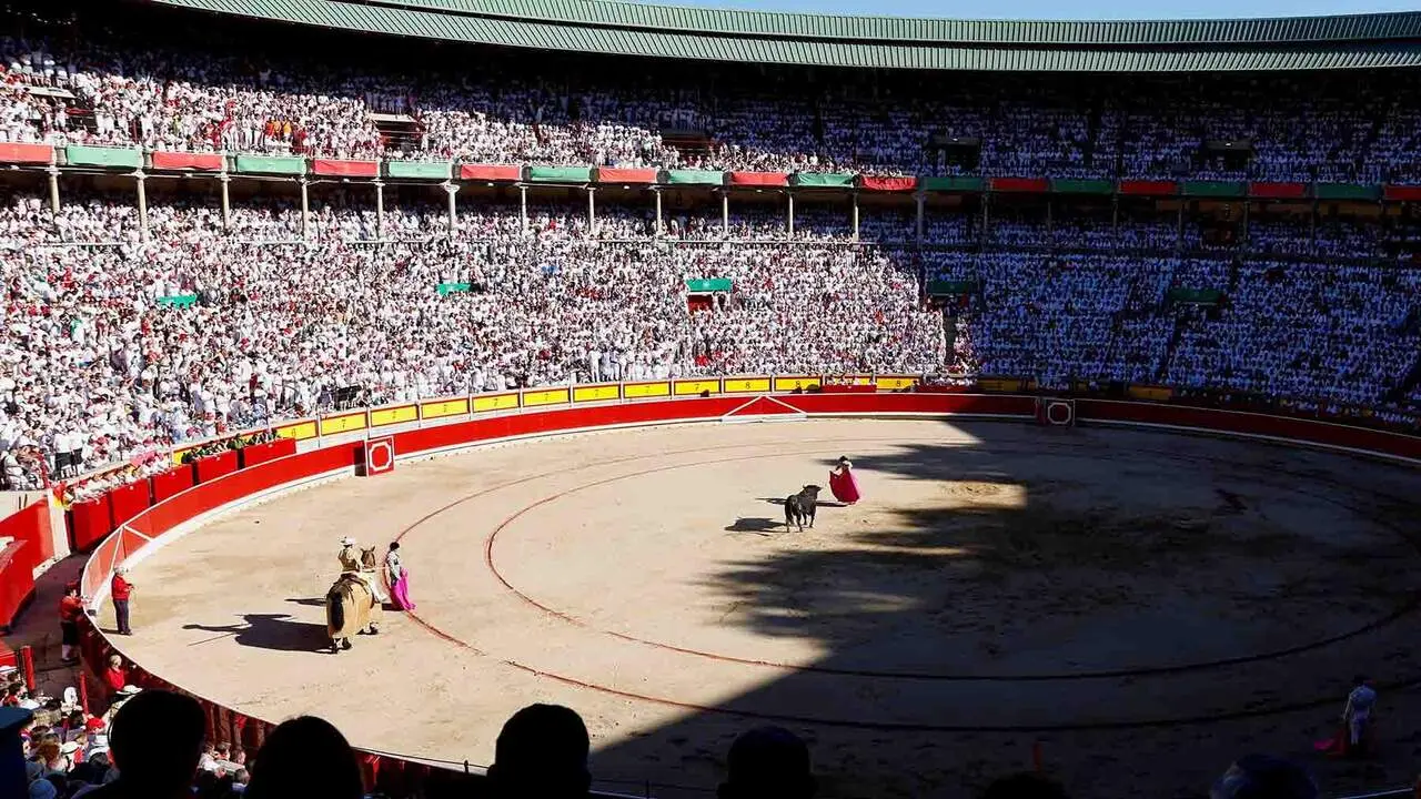 Corrida de toros en Pamplona.