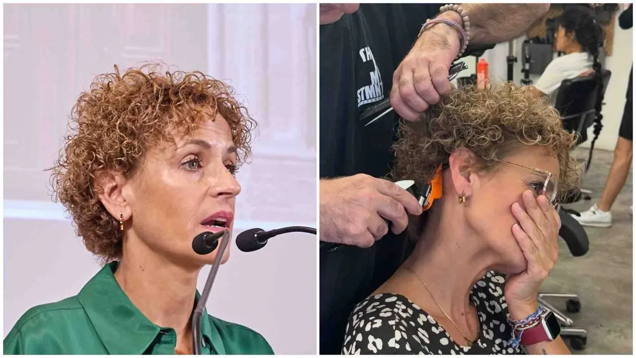 Mar&iacute;a Chivite publica en redes sociales su paso por la peluquer&iacute;a.