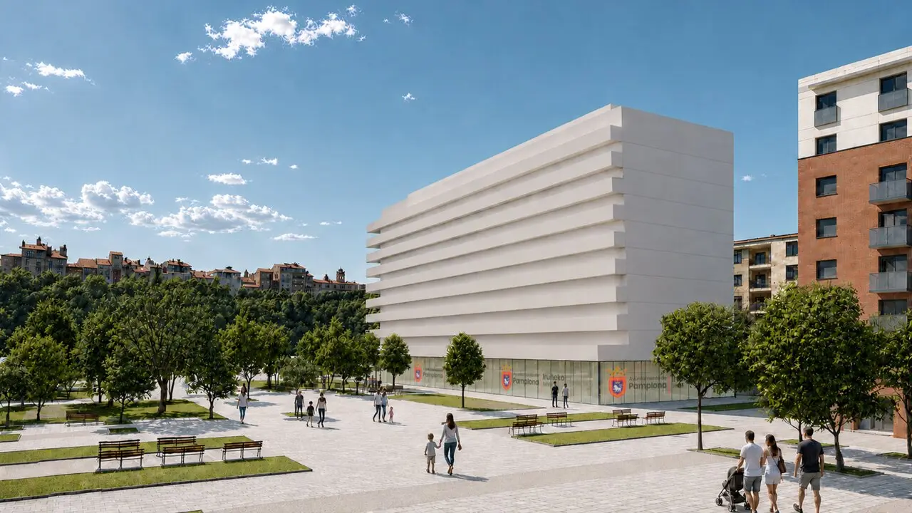 Imagen del proyecto del paseo Anelier de Pamplona. AYUNTAMIENTO DE PAMPLONA