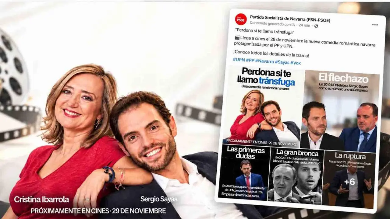 Montaje del partido socialista en redes sociales.