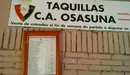 Taquillas de Osasuna en el Sadar en noviembre de 2015. Navarra.com.