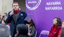 Acto electoral de Podemos con Juan Carlos Monedero en la Plaza del Castillo de Pamplona. IÑIGO ALZUGARAY-10