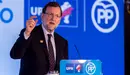 Mariano Rajoy durante una visita Pamplona en un acto electoral del pasado diciembre de UPN-PP. IÑIGO ALZUGARAY.