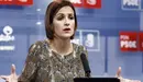 La secretaria general de los socialistas navarros y portavoz del grupo parlamentario María Chivite, durante la rueda de prensa donde ha dado a conocer hoy las enmiendas parciales que por importe de 94 millones de euros ha presentado al proyecto de presupuestos &#34;decepcionante y continuista&#34; que ha elaborado el Gobierno de Navarra para 2016.Chivite, ha criticado además que el proyecto resulta &#34;escaso&#34; para crear empleo, la &#34;principal preocupación y el principal objetivo&#34; de su partido, y supone un &#34;frenazo&#34; en algunas inversiones necesarias para el desarrollo de la comunidad. EFE/Jesús Diges