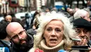 Rosa Rodero, instantes antes de participar en la marcha en favor de los terroristas de ETA.