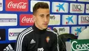Álex Berenguer en rueda de prensa.