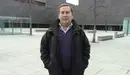 Rafa del Amo en la plaza de Baluarte.