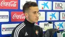 Álex Berenguer en rueda de prensa.