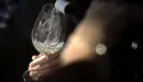 Una bodega de Navarra sirve una copa de vino blanco. EFE/Villar López