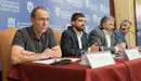 El alcalde, Joseba Asiron, presenta la nueva estructura interna de Policía Municipal. PABLO LASAOSA 4