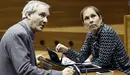 El consejero de Economía y Hacienda, Mikel Aranburu, junto a la presidenta del Gobierno de Navarra, Uxue Barkos. EFE.