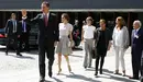 Llegada de los Reyes de España a Pamplona recibidos por Uxue Barkos. ÍÑIGO ALZUGARAY (3)