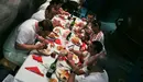 Foto de almuerzo en San Fermín. MAITE H. MATEO