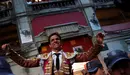 Spanish bullfighter Julian Lopez "El Juli" leaves the bullring on the shoulders of supporters after his good performance with the bulls at the end of a bullfight during the San Fermin Festival in Pamplona, northern Spain, July 12, 2016. REUTERS/Susana VeraCODE: X01622