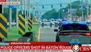 Imagen de una cadena americana retransmitiendo la última hora del tiroteo en el que varios policías habrían fallecido. TWITTER