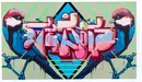 Uno de los bocetos de grafiti finalista en la IX edición del concurso.