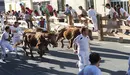 Tercer encierro de Lodosa. MIGUEL OSÉS