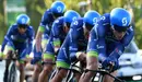 Equipo Movistar en la crono de la Vuelta 2016. Twitter Lavuelta.