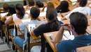 Alumnos, antes de comenzar a hacer un examen. (Efe).